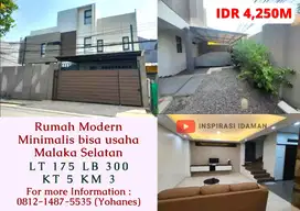 Jual Cepat Rumah Modern Minimalis Malaka Selatan bisa usaha