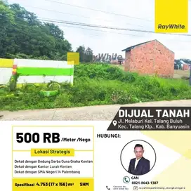 DIJUAL TANAH DEKET PERUMAHAN