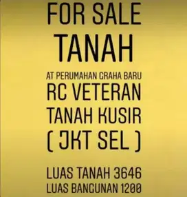 Rumah Hitung Tanah PERUM GRAHA BARU Pesanggrahan JakSel TerMURAH