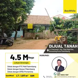 DIJUAL TANAH BESERTA BEDENG + RUMAH