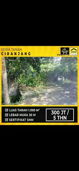 Disewa Tanah Ciranjang Strategis dan Jarang ada