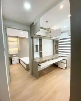 lux bagus murah apartemen grand asia afrika GAA 2 BR jadi 1 BR furnish