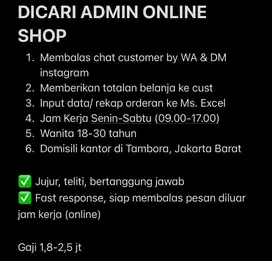 DICARI ADMIN ONLINE SHOP