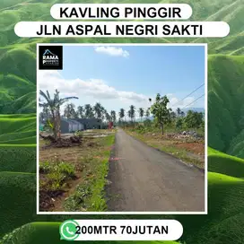 TANAH KAVLING NATAR NEGRI SAKTI DPINGGIR JALAN UTAMA DJUAL MURAH