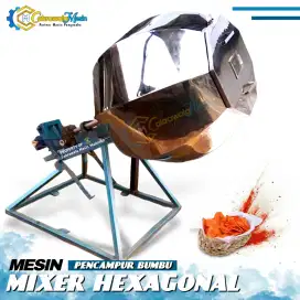 Mesin Mixer Hexagonal (Pencampur Bumbu Snack)