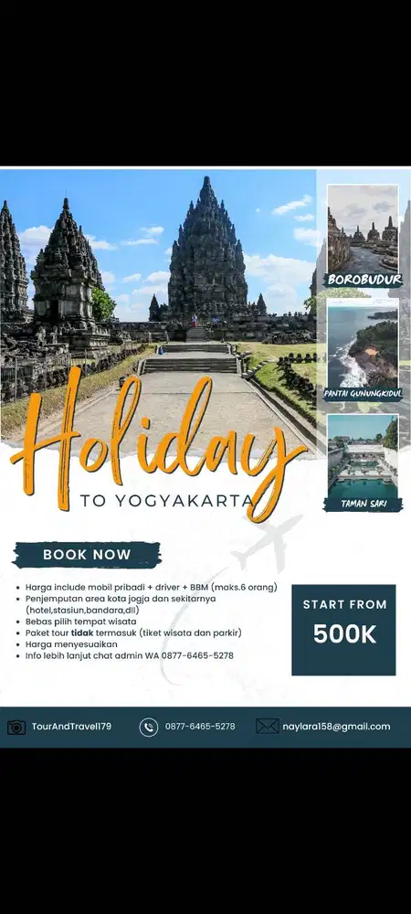 Jasa City Tour area jogja dan sekitarnya