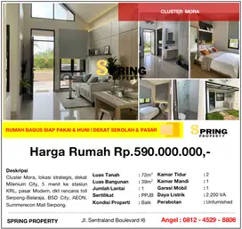 Rumah De'Lora Dekat KRL Parung Panjang Bogor BSD City Gading Serpong