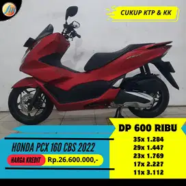 HONDA PCX 160 CBS 2022 KREDIT DP HANYA 600RIBU SYARAT CUKUP KTP KK