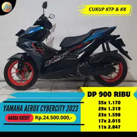 KTP DAERAH RUMAH KONTRAK BISA KREDIT YAMAHA AEROX CYBERCITY 2023