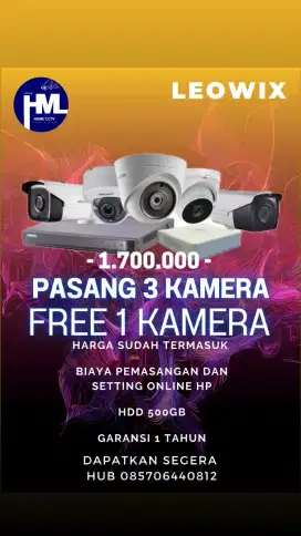 Promo cctv Merk Leowix