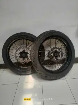 Jual Velg & Ban Supermoto ex KLX150