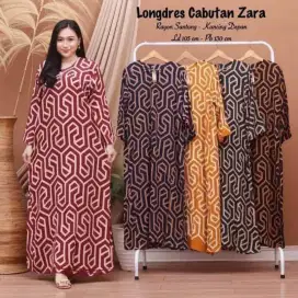 READY LONGDRESS CAB LABIRIN DASTER LENGAN PANJANG