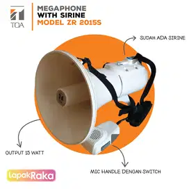 Megaphone TOA Mic Corong dengan Sirine | TOA ZR-2015s ORIGINAL