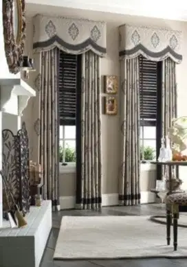 Jual tirai jendela gordyn hordeng gorden wallpaper dinding rollblind v