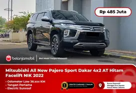 [ SUNROOF ] Mitsubishi Pajero Sport Dakar 4x2 AT Hitam 2022/2023