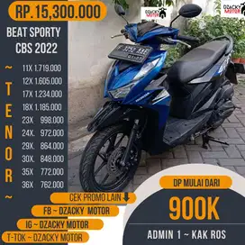 BEAT SPORTY CBS 2022 JUAL CASH & CREDIT DP MULAI 900K