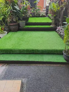 Rumput sintetis dekorasi taman outdoor bisa COD