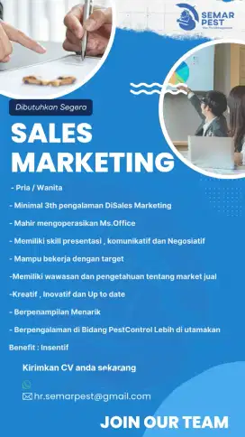 SALES MARKETING BIDANG PESTCONTROL