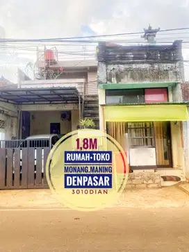 Jual Toko Ruang Usaha Rumah Ruko Monang Maning Denpasar Bali