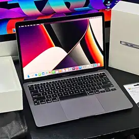 BH 93% MACBOOK AIR M1 8GB/256GB GRAY CC 46 RESMI ID/A