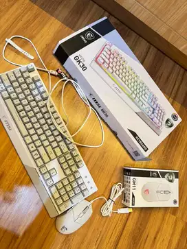 Keyboard MSI Vigor GK30 & Mouse MSI Clutch GM11 White