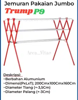 Jemuran Lipat Alumunium Jumbo