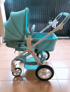 Di jual stroller merek mige warna blue pre loved