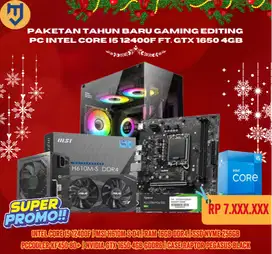 Paketan Tahun Baru Gaming PC Intel Core I5 12400F Ft. GTX 1650 4GB