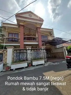 Rumah second mewah sangat terawat strategis Pondok Bambu deket toll