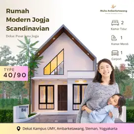 Rumah 1 Lantai Murah Bernuansa Villa di Jogja