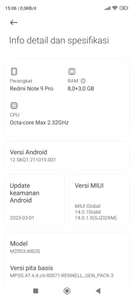 Note 9 pro Ram 8 / 128 gb