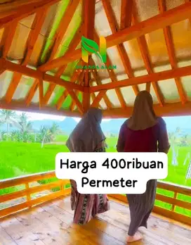 Jual cepat Tanah Kavling kebun sawah cuma 400ribuan Permeter dibogor