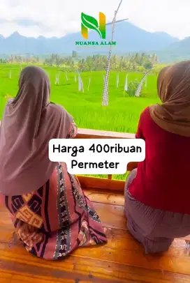 Jual cepat Tanah Kavling kebun sawah cuma 400ribuan Permeter dibogor