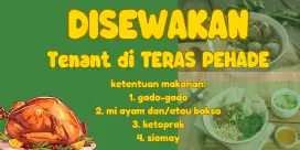 DISEWAKAN STAND JUALAN MAKANAN