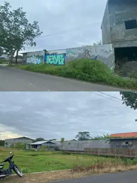 Di sewakan Tanah luas + bgunan Gudang di jl godean