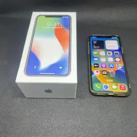 Iphone X 256gb All Operator Permanen Fullset Bonus SoftCase