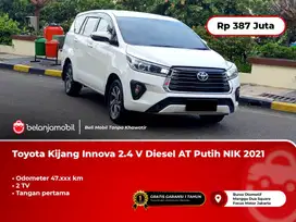 [ 2 TV ] Toyota Kijang Innova 2.4 V Diesel AT Putih 2021/2022