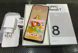 Oppo reno 8t ram 8/256 gb fullset mulus no minus