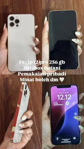 Iphone 12 pro  256 gb gold ORI IBOX