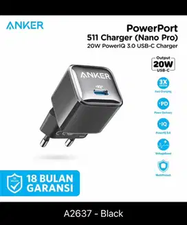 Adaptor anker 20 watt baru