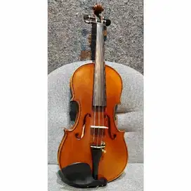 Biola Violin One Piece Solid Wood Ebony Part Size 4/4