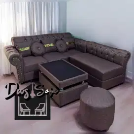 Sofa L kancing puk kimmy