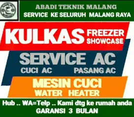 service kulkas ac (cuci ac 75rb min.3) servis mesin cuci water heater