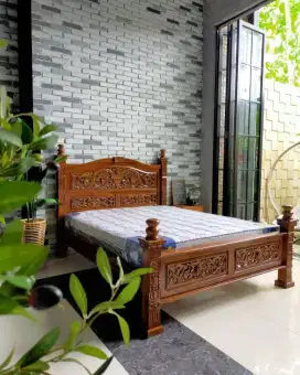 Tempat Tidur Rahwana Dipan Ukir Jepara Tempat Tidur Kayu Jati Murah