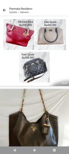 Kate spade tas ORI tangan pertama