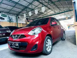 Nissan March 1.2 Lat 2016 Km low Merah Mulus