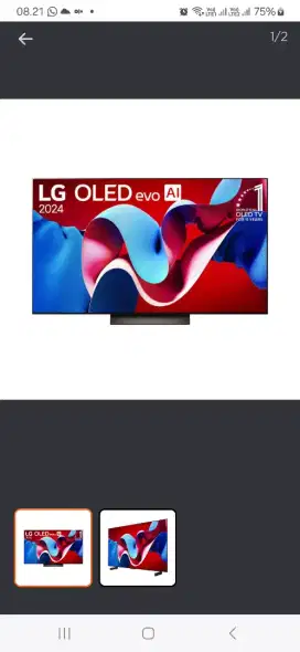 LG 55 inci oled 4k oled55c4