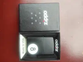 Jual Zippo 8 black mate original