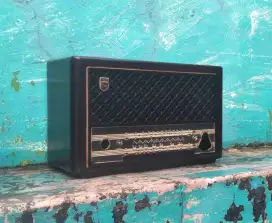 cassing box bodi bakelite radio tabung tube Philips antik jadul kuno