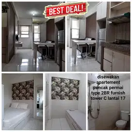 Sewa Apartemen Puncak Permai Bulanan Surabaya Barat 2BR FURNISHED